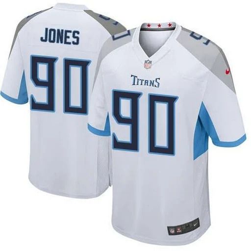 Men Tennessee Titans #90 DaQuan Jones Nike White Game NFL Jersey->tennessee titans->NFL Jersey
